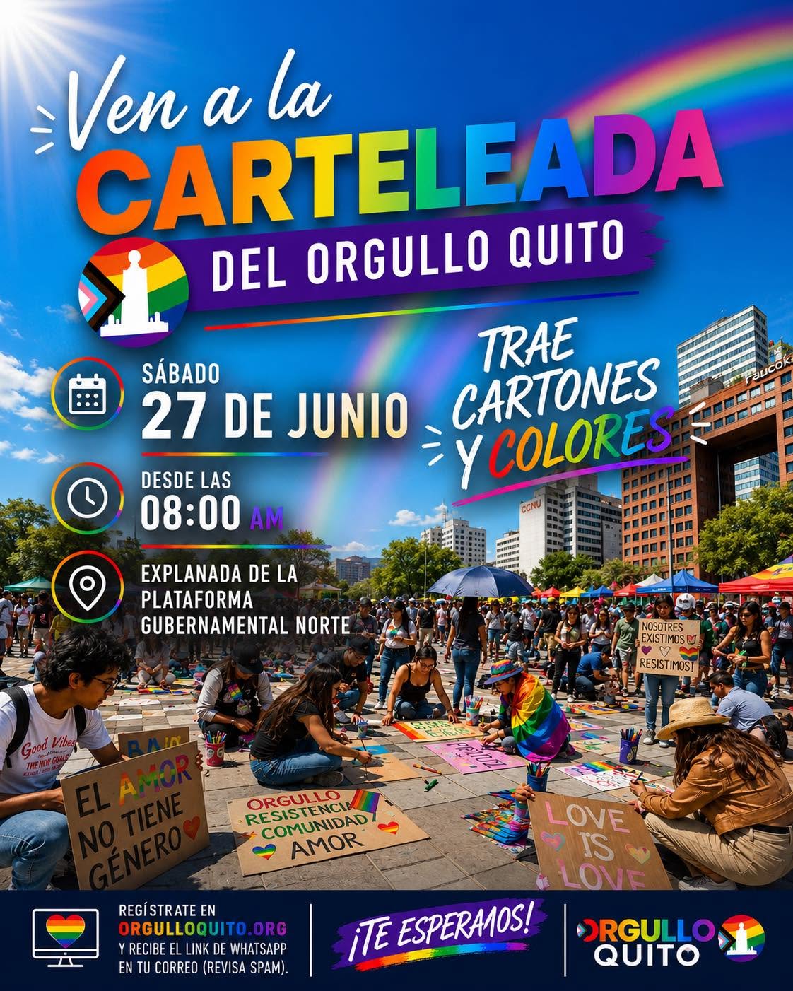 ¡A preparar las pancartas! La Plataforma Norte recibirá la fuerza y los colores del Orgullo Trans de Quito